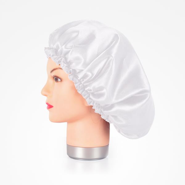 GORRO SATÉN ANTI-FRIZZ BLANCO 