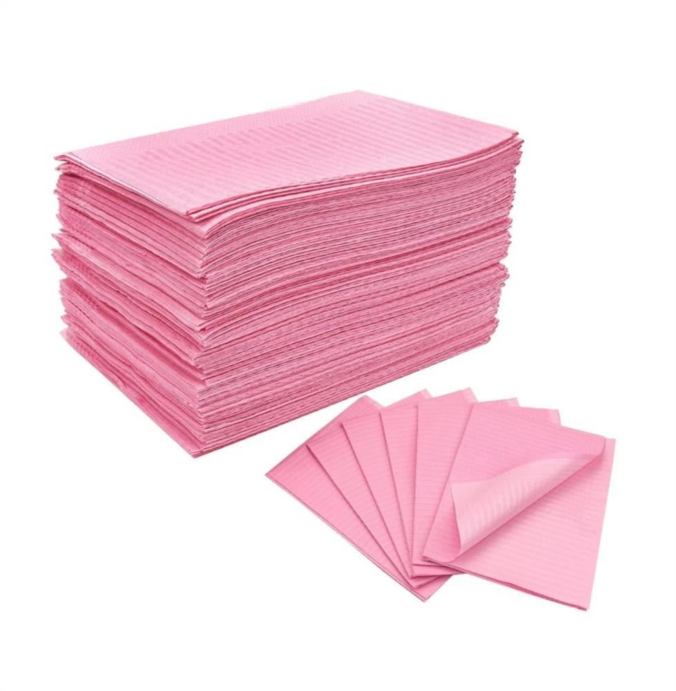 MANTEL PROTECTOR DESECHABLE IMPERMEABLE ROSA 33x45cm